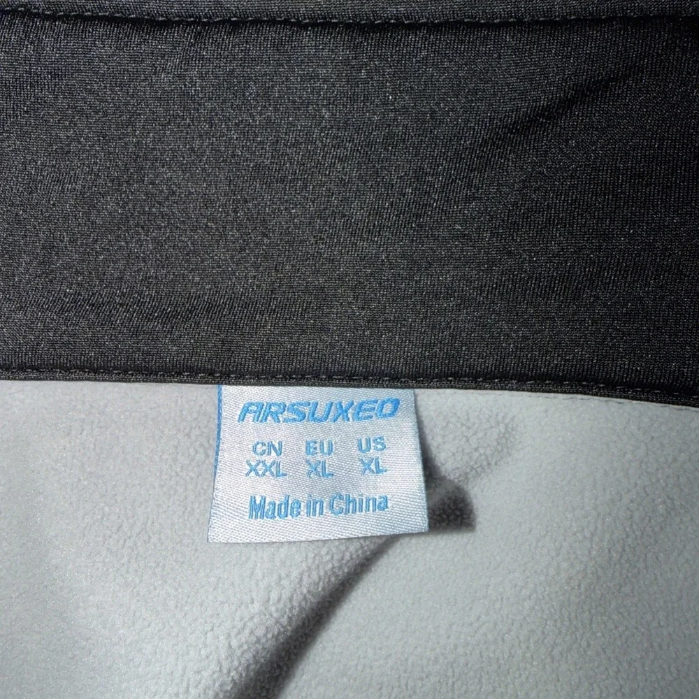 ARSUXEO Full Zip Softshell CYCLING JACKET Neon Green‎ Reflective men's size XL